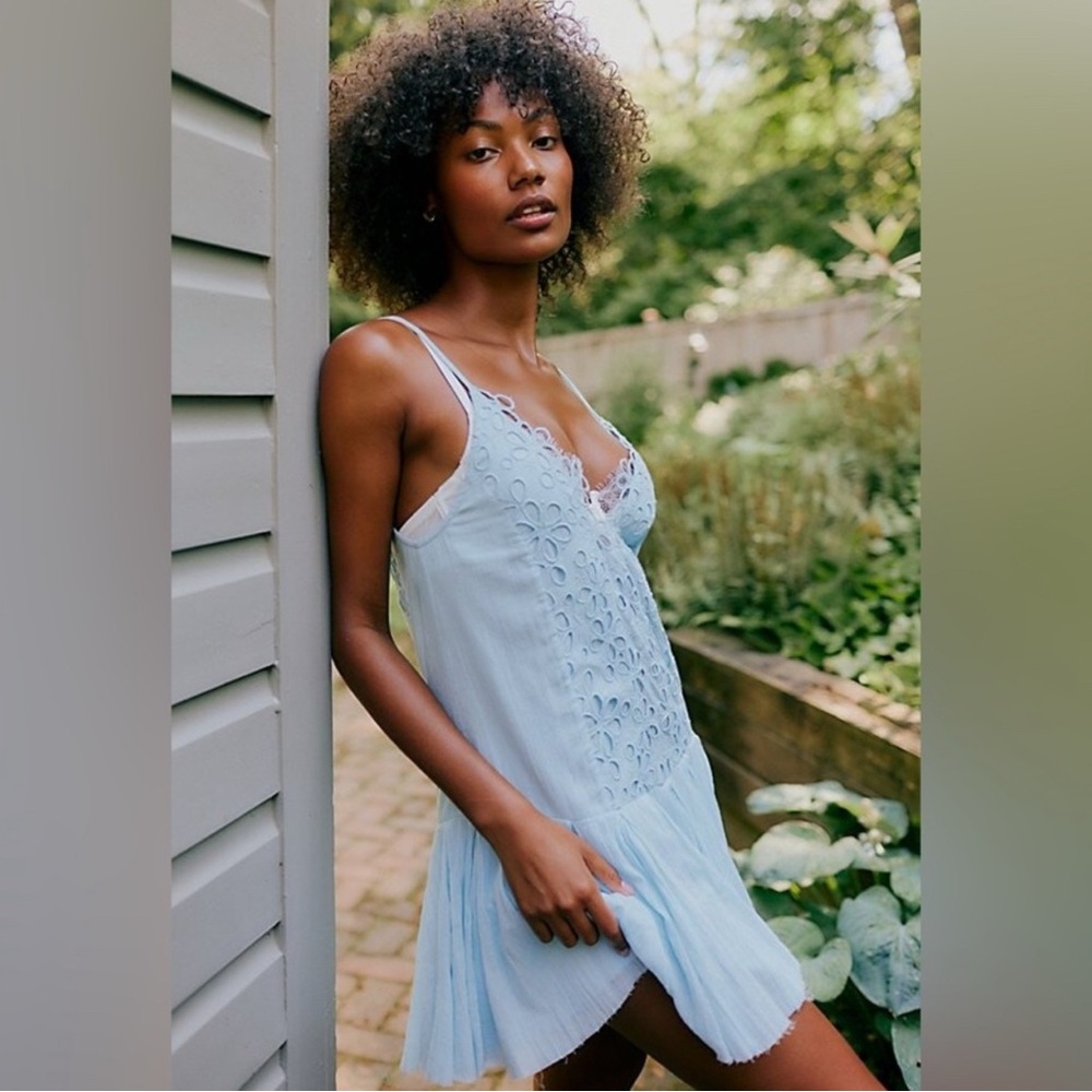 Free People Fp One Casella Drop-waist Slip Dress